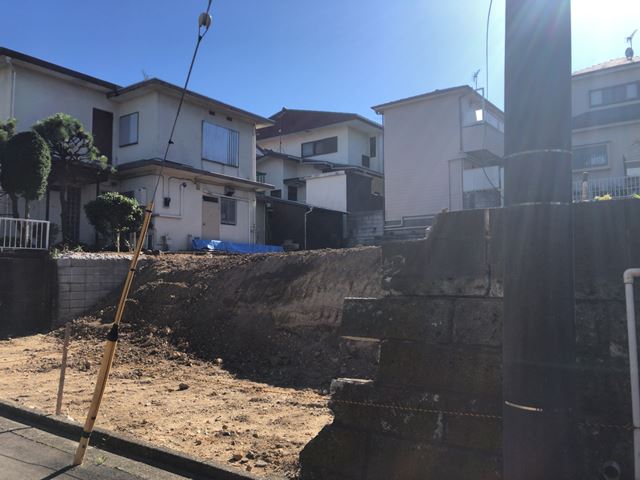 木造2階建て解体工事(神奈川県横浜市緑区鴨居)　工事中の様子です。